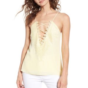 WAYF ‘Posie’ Lace Up Camisole Top